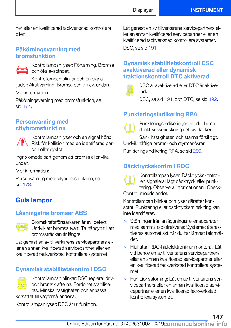 BMW 2 SERIES GRAN COUPE 2020  InstruktionsbÖcker (in Swedish) �n�e�r��e�l�l�e�r��e�n��k�v�a�l�i�f�i�c�e�r�a�d��f�a�c�k�v�e�r�k�s�t�a�d��k�o�n�t�r�o�l�l�e�r�a
�b�i�l�e�n�.
�P�å�k�