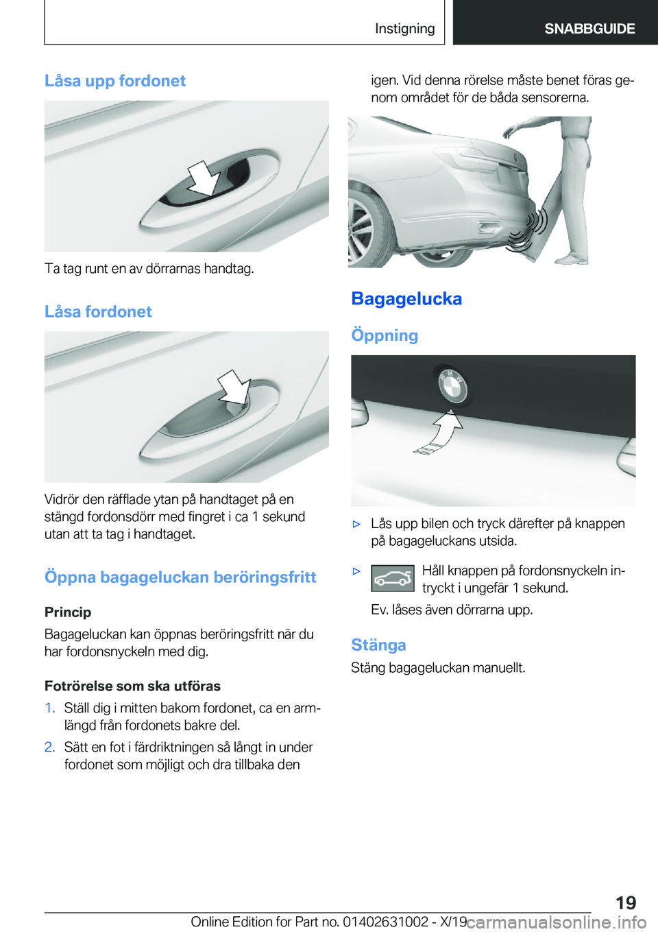 BMW 2 SERIES GRAN COUPE 2020  InstruktionsbÖcker (in Swedish) �L�å�s�a��u�p�p��f�o�r�d�o�n�e�t
�T�a��t�a�g��r�u�n�t��e�n��a�v��d�