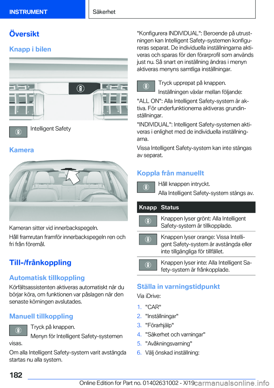 BMW 2 SERIES GRAN COUPE 2020  InstruktionsbÖcker (in Swedish) �