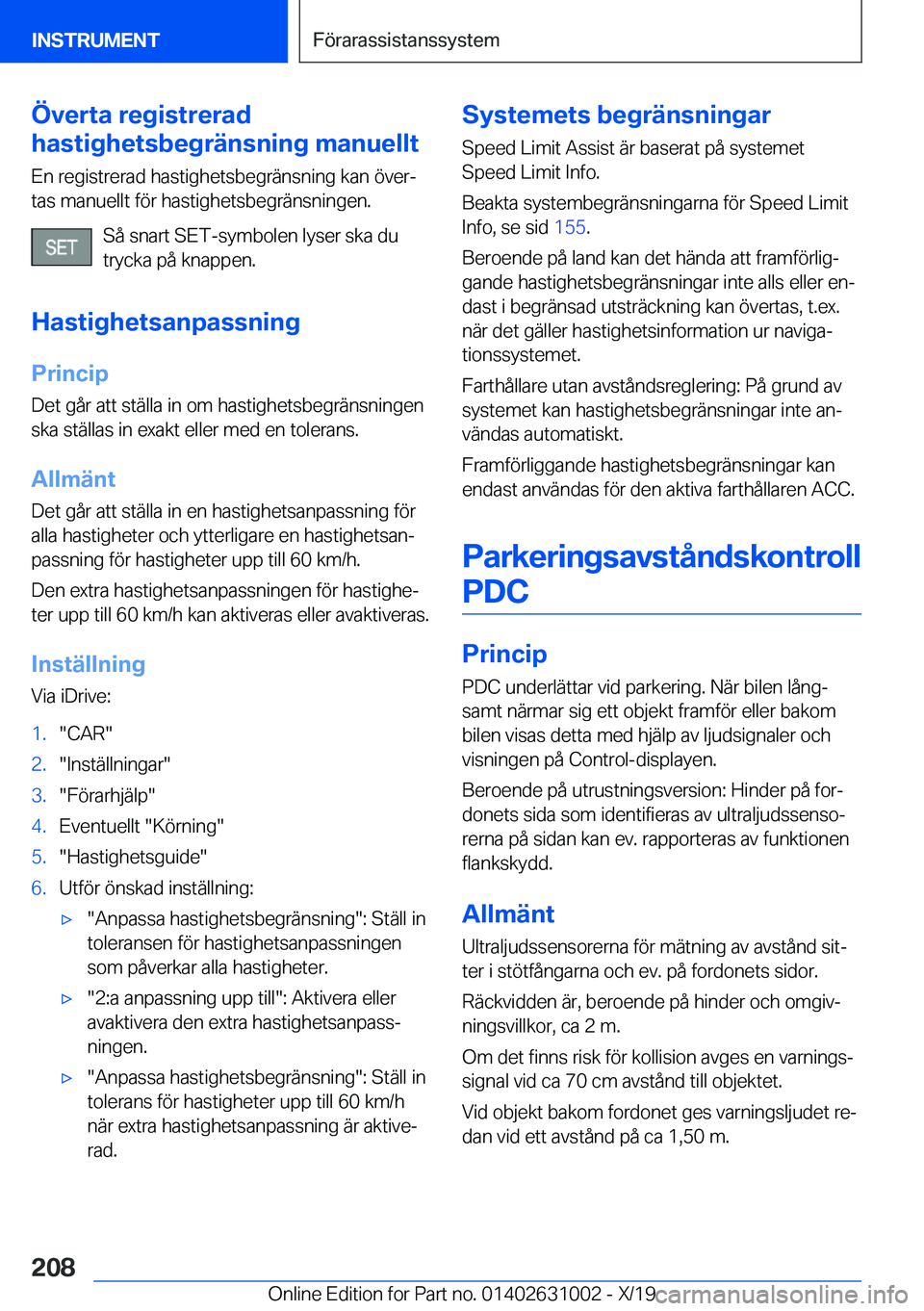 BMW 2 SERIES GRAN COUPE 2020  InstruktionsbÖcker (in Swedish) �