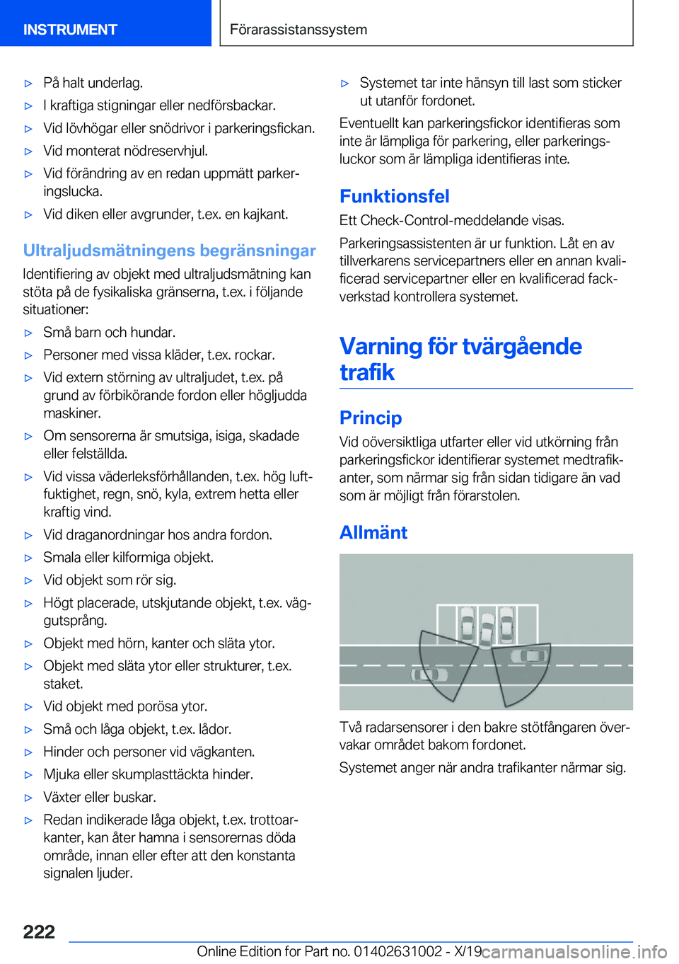 BMW 2 SERIES GRAN COUPE 2020  InstruktionsbÖcker (in Swedish) 'x�P�å��h�a�l�t��u�n�d�e�r�l�a�g�.'x�I��k�r�a�f�t�i�g�a��s�t�i�g�n�i�n�g�a�r��e�l�l�e�r��n�e�d�f�