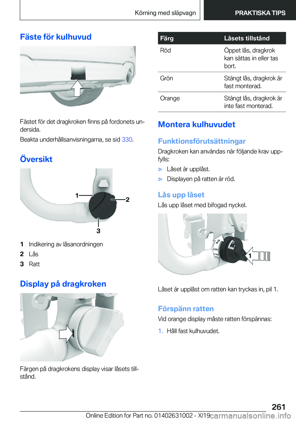 BMW 2 SERIES GRAN COUPE 2020  InstruktionsbÖcker (in Swedish) �F�ä�s�t�e��f�