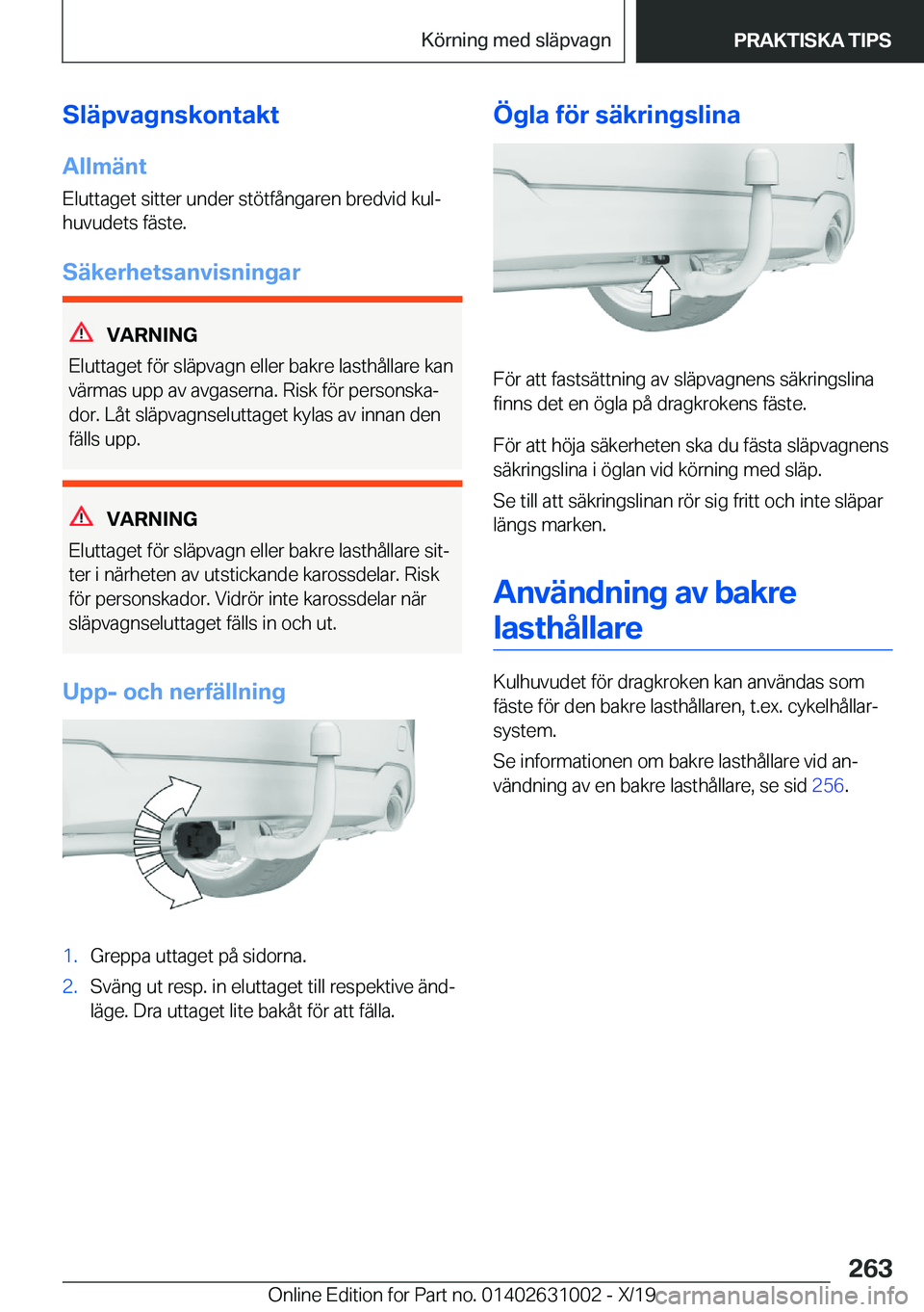 BMW 2 SERIES GRAN COUPE 2020  InstruktionsbÖcker (in Swedish) �S�l�ä�p�v�a�g�n�s�k�o�n�t�a�k�t�A�l�l�m�ä�n�t
�E�l�u�t�t�a�g�e�t��s�i�t�t�e�r��u�n�d�e�r��s�t�