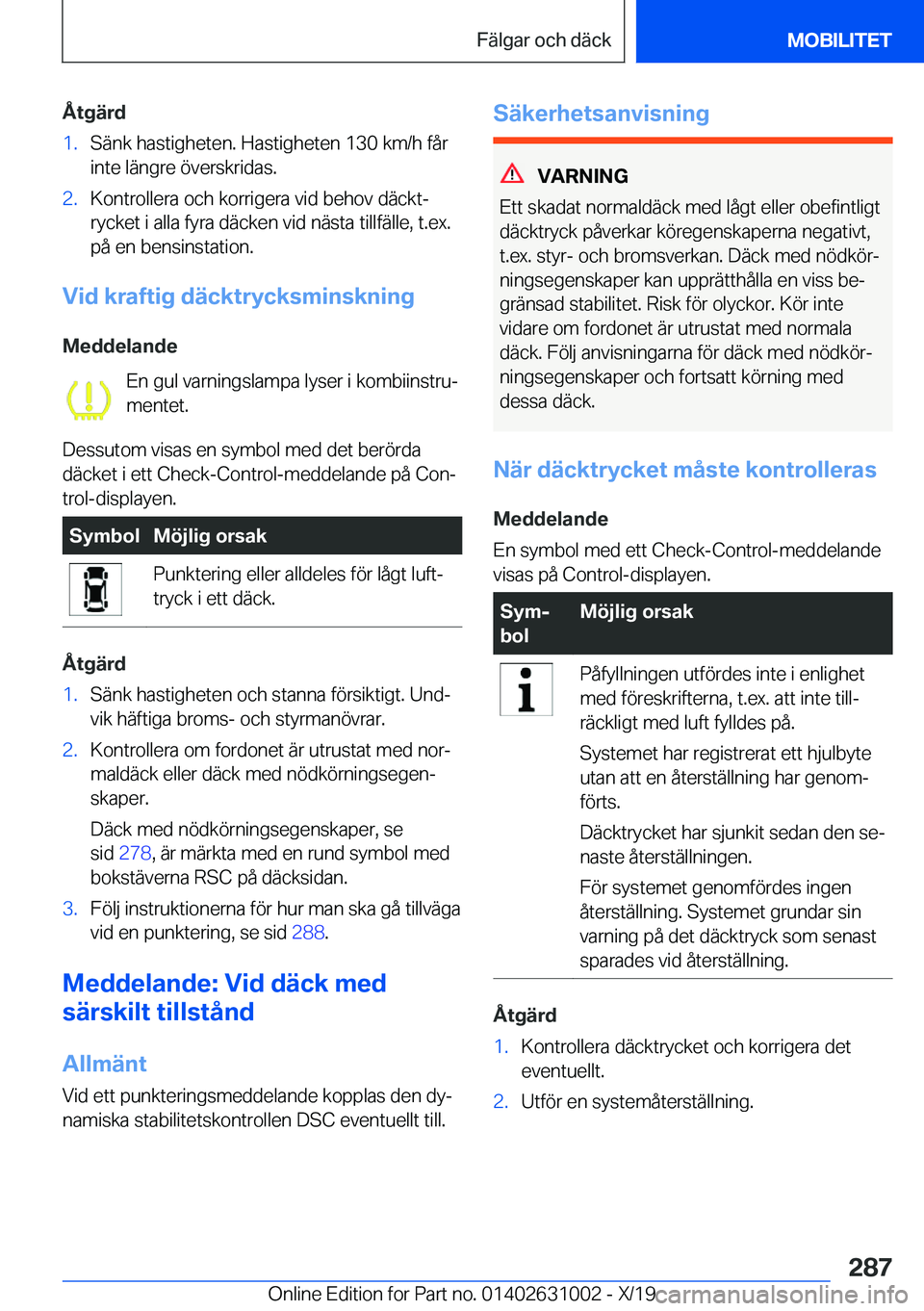 BMW 2 SERIES GRAN COUPE 2020  InstruktionsbÖcker (in Swedish) �Å�t�g�ä�r�d�1�.�S�ä�n�k��h�a�s�t�i�g�h�e�t�e�n�.��H�a�s�t�i�g�h�e�t�e�n��1�3�0��k�m�/�h��f�å�r�i�n�t�e��l�ä�n�g�r�e��