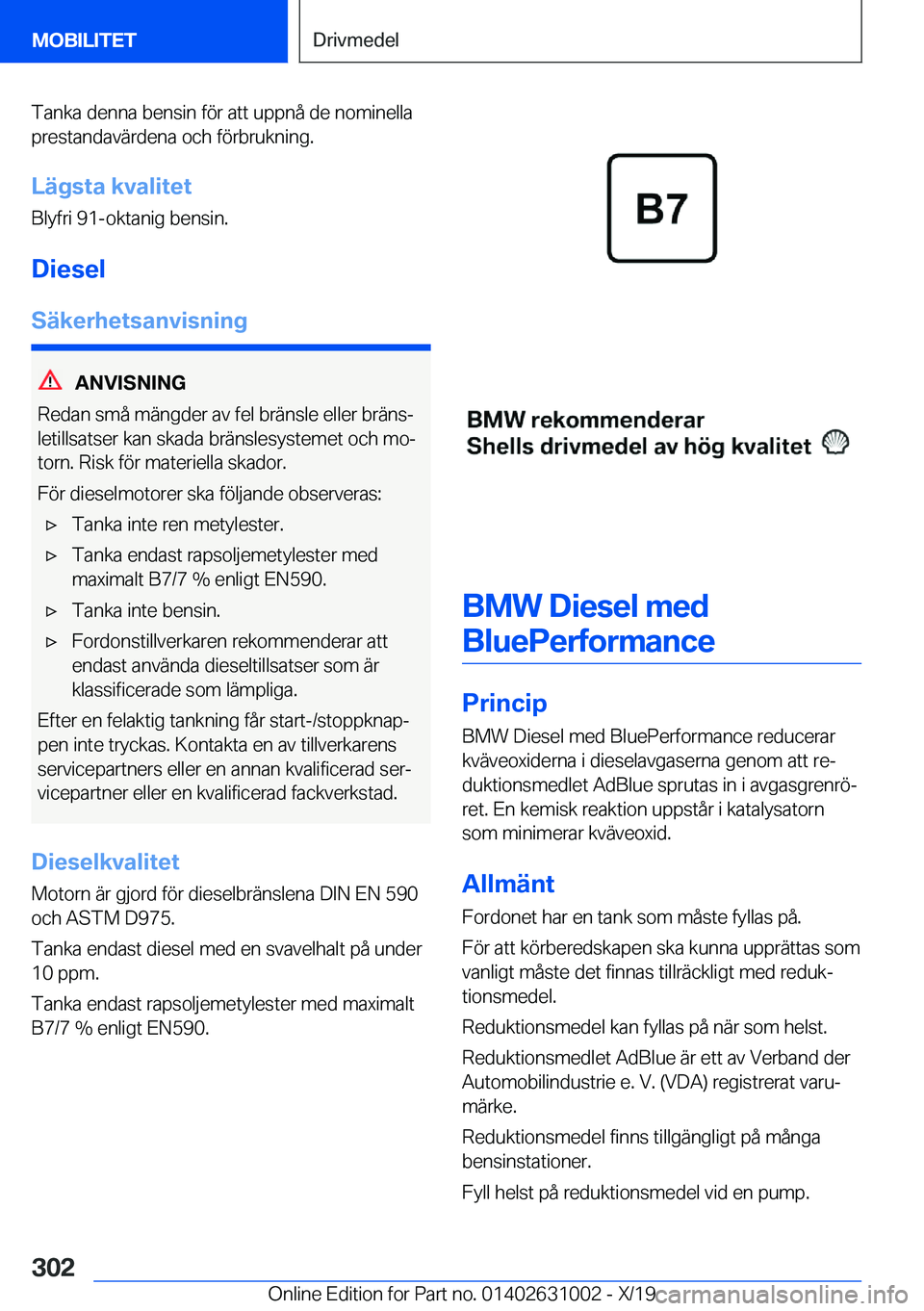 BMW 2 SERIES GRAN COUPE 2020  InstruktionsbÖcker (in Swedish) �T�a�n�k�a��d�e�n�n�a��b�e�n�s�i�n��f�