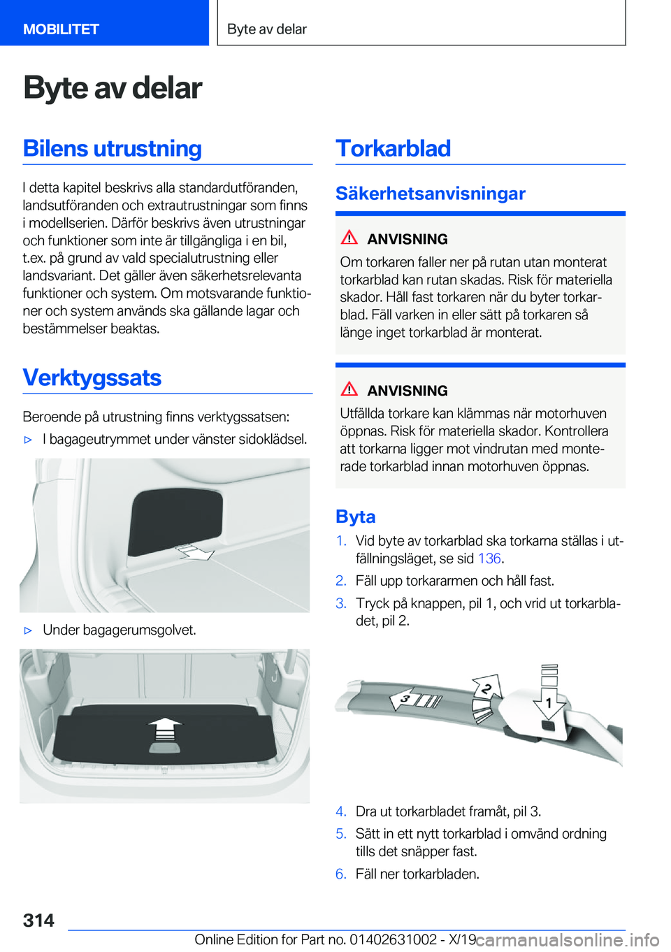 BMW 2 SERIES GRAN COUPE 2020  InstruktionsbÖcker (in Swedish) �B�y�t�e��a�v��d�e�l�a�r�B�i�l�e�n�s��u�t�r�u�s�t�n�i�n�g
�I��d�e�t�t�a��k�a�p�i�t�e�l��b�e�s�k�r�i�v�s��a�l�l�a��s�t�a�n�d�a�r�d�u�t�f�