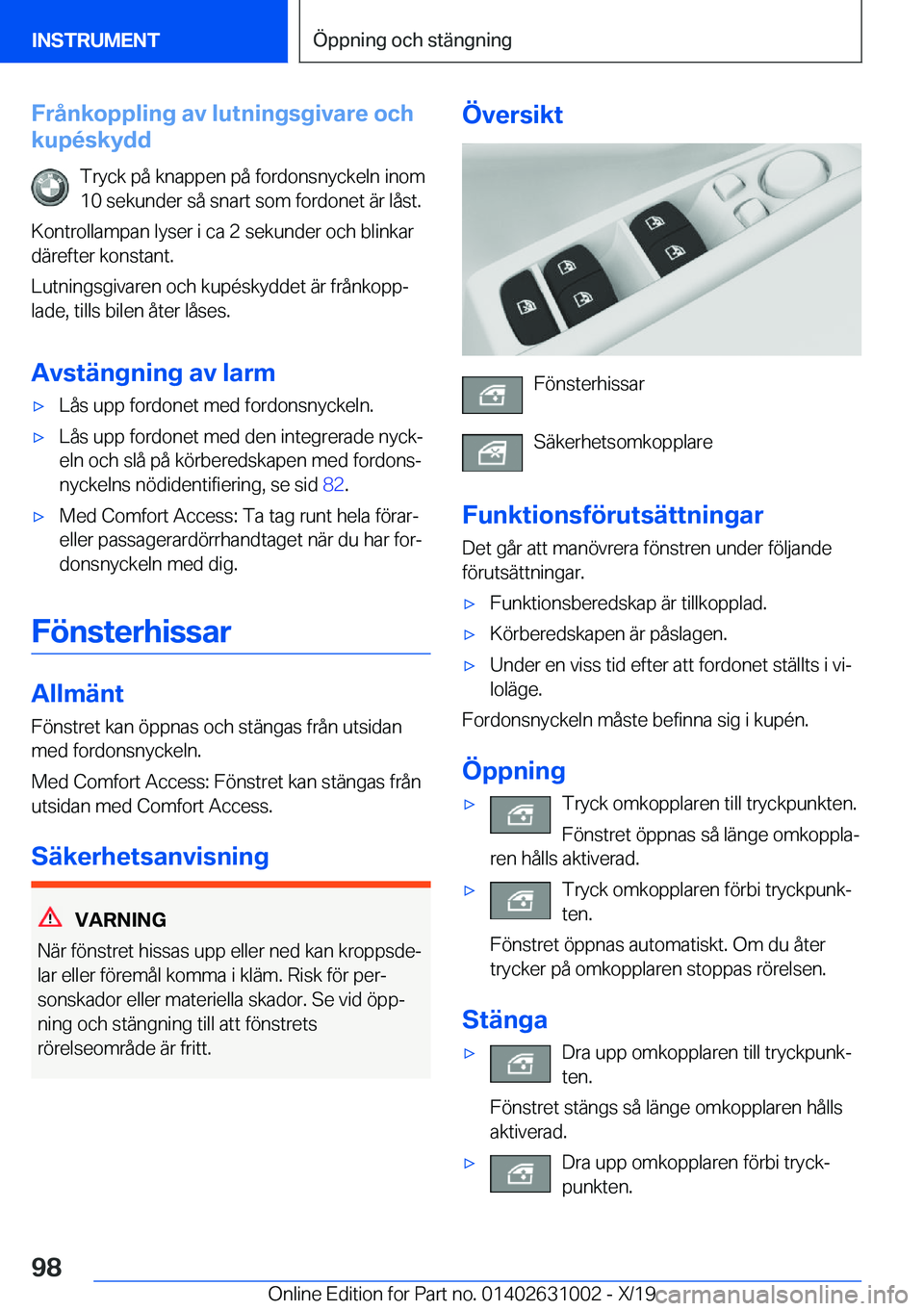 BMW 2 SERIES GRAN COUPE 2020  InstruktionsbÖcker (in Swedish) �F�r�å�n�k�o�p�p�l�i�n�g��a�v��l�u�t�n�i�n�g�s�g�i�v�a�r�e��o�c�h
�k�u�p�
