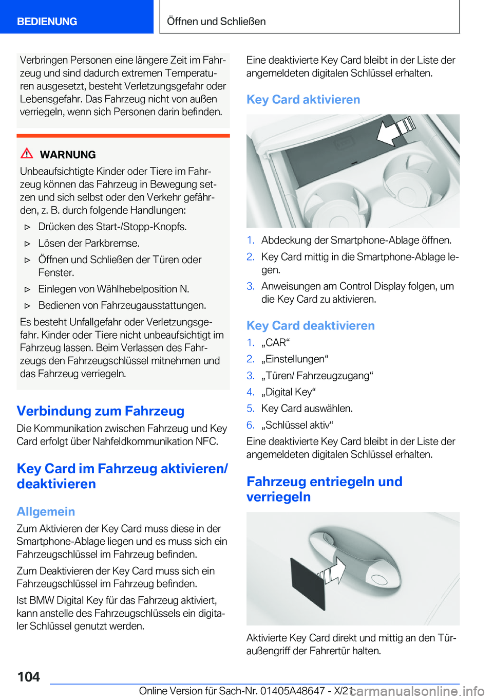 BMW 3 SERIES 2022  Betriebsanleitungen (in German) �V�e�r�b�r�i�n�g�e�n��P�e�r�s�o�n�e�n��e�i�n�e��l�