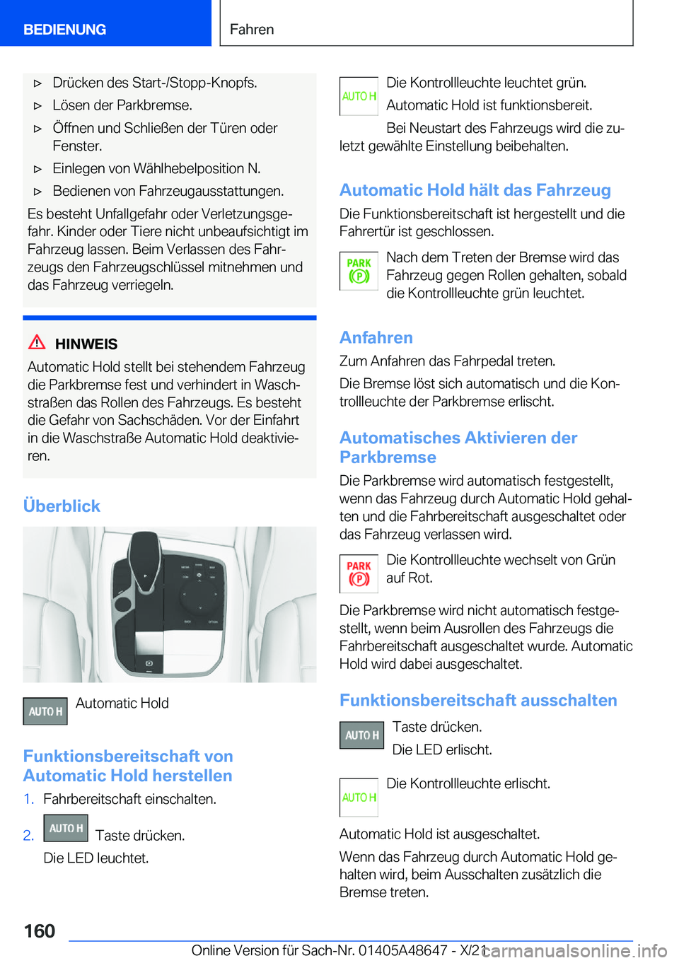 BMW 3 SERIES 2022  Betriebsanleitungen (in German) x�D�r�