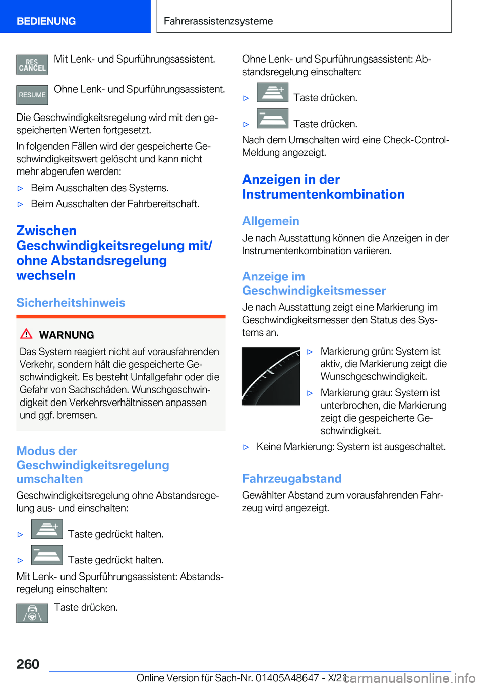 BMW 3 SERIES 2022  Betriebsanleitungen (in German) �M�i�t��L�e�n�k�-��u�n�d��S�p�u�r�f�