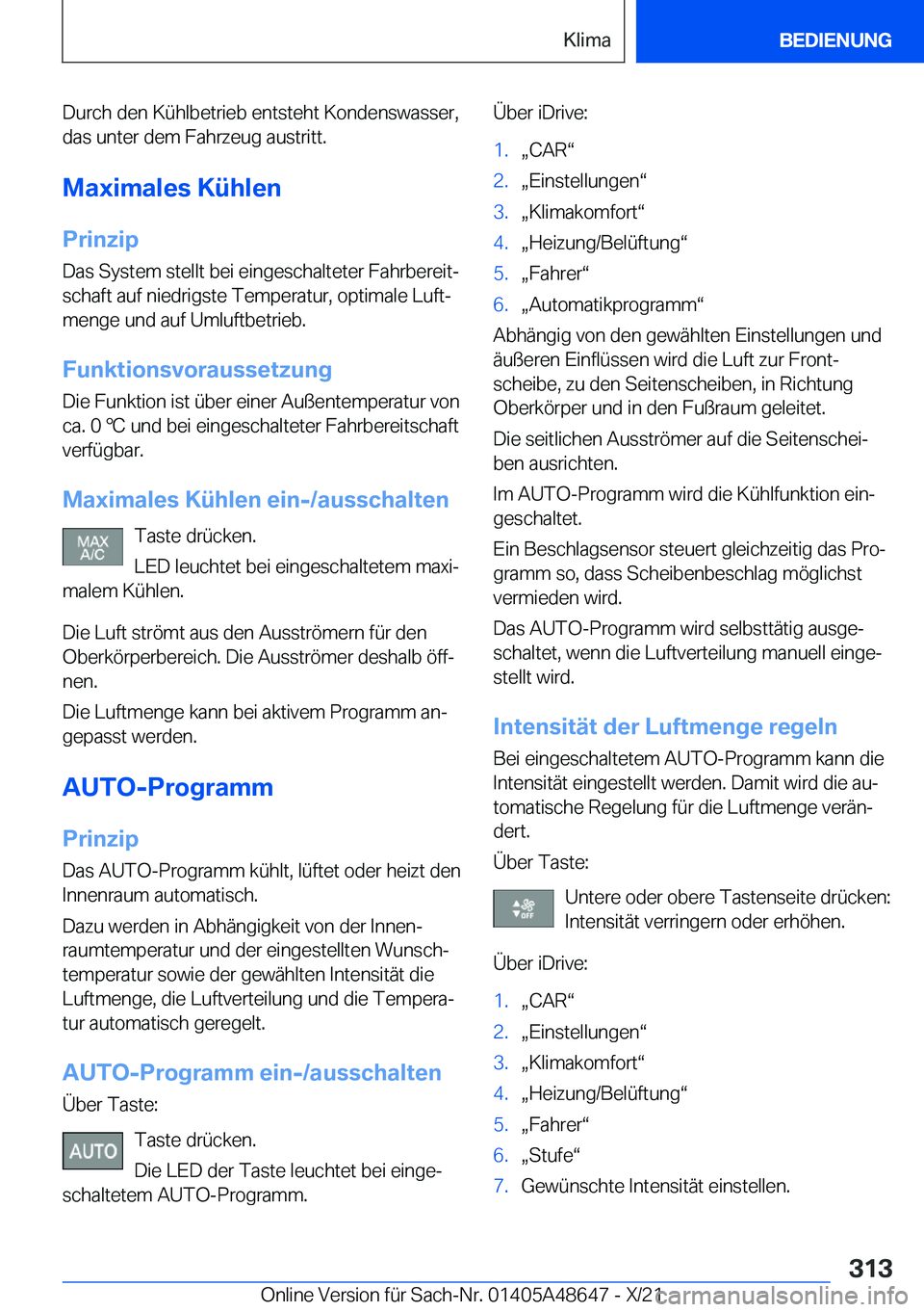 BMW 3 SERIES 2022  Betriebsanleitungen (in German) �D�u�r�c�h��d�e�n��K�