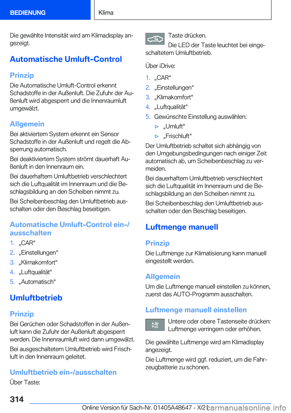 BMW 3 SERIES 2022  Betriebsanleitungen (in German) �D�i�e��g�e�w�