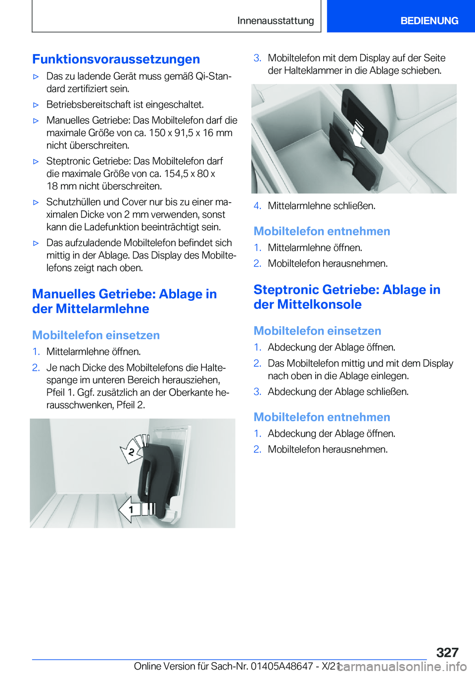 BMW 3 SERIES 2022  Betriebsanleitungen (in German) �F�u�n�k�t�i�o�n�s�v�o�r�a�u�s�s�e�t�z�u�n�g�e�nx�D�a�s��z�u��l�a�d�e�n�d�e��G�e�r�