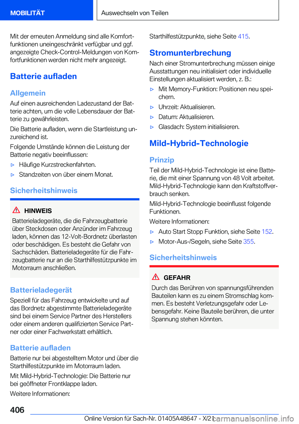 BMW 3 SERIES 2022  Betriebsanleitungen (in German) �M�i�t��d�e�r��e�r�n�e�u�t�e�n��A�n�m�e�l�d�u�n�g��s�i�n�d��a�l�l�e��K�o�m�f�o�r�tj�f�u�n�k�t�i�o�n�e�n��u�n�e�i�n�g�e�s�c�h�r�