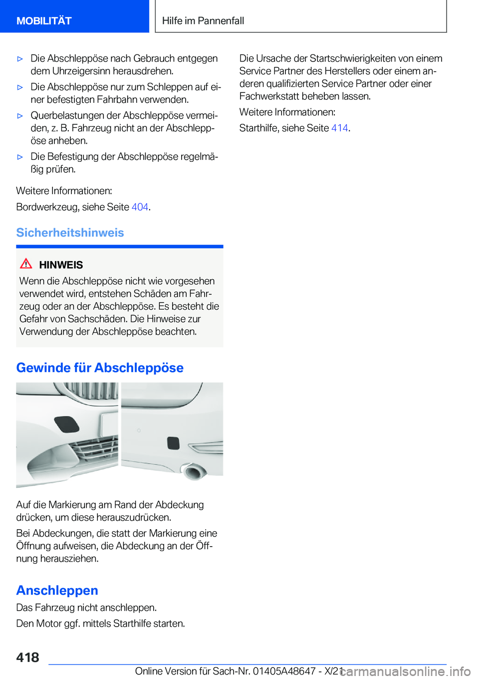 BMW 3 SERIES 2022  Betriebsanleitungen (in German) x�D�i�e��A�b�s�c�h�l�e�p�p�