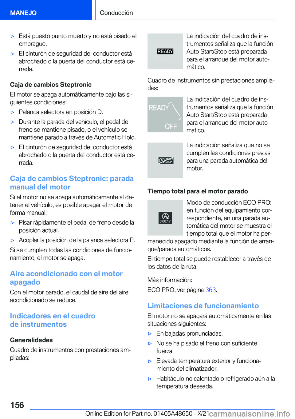 BMW 3 SERIES 2022  Manuales de Empleo (in Spanish) x�E�s�t�