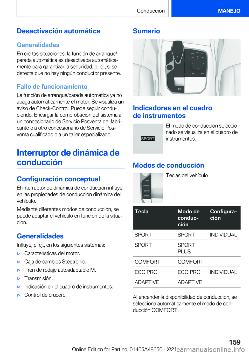 BMW 3 SERIES 2022  Manuales de Empleo (in Spanish) �D�e�s�a�c�t�i�v�a�c�i�