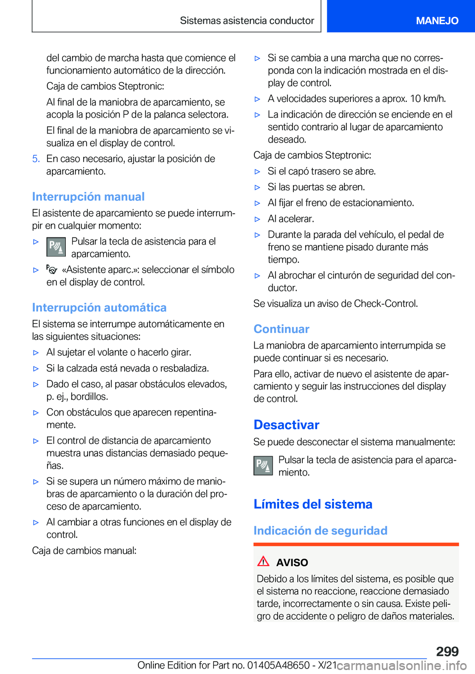 BMW 3 SERIES 2022  Manuales de Empleo (in Spanish) �d�e�l��c�a�m�b�i�o��d�e��m�a�r�c�h�a��h�a�s�t�a��q�u�e��c�o�m�i�e�n�c�e��e�l�f�u�n�c�i�o�n�a�m�i�e�n�t�o��a�u�t�o�m�