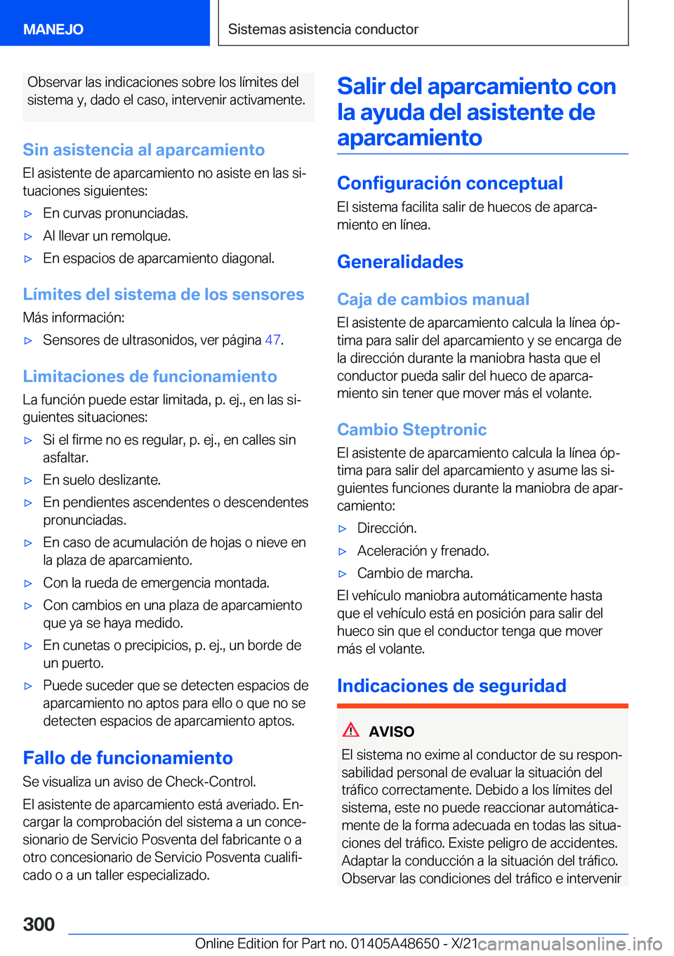 BMW 3 SERIES 2022  Manuales de Empleo (in Spanish) �O�b�s�e�r�v�a�r��l�a�s��i�n�d�i�c�a�c�i�o�n�e�s��s�o�b�r�e��l�o�s��l�
