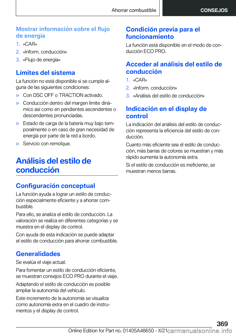BMW 3 SERIES 2022  Manuales de Empleo (in Spanish) �M�o�s�t�r�a�r��i�n�f�o�r�m�a�c�i�
