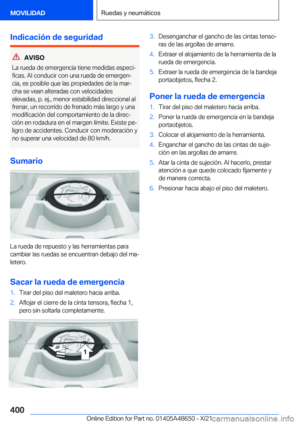 BMW 3 SERIES 2022  Manuales de Empleo (in Spanish) �I�n�d�i�c�a�c�i�