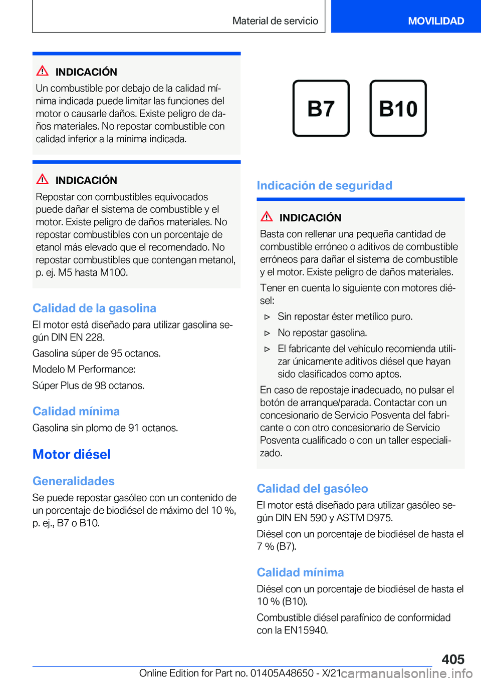 BMW 3 SERIES 2022  Manuales de Empleo (in Spanish) �I�N�D�I�C�A�C�I�