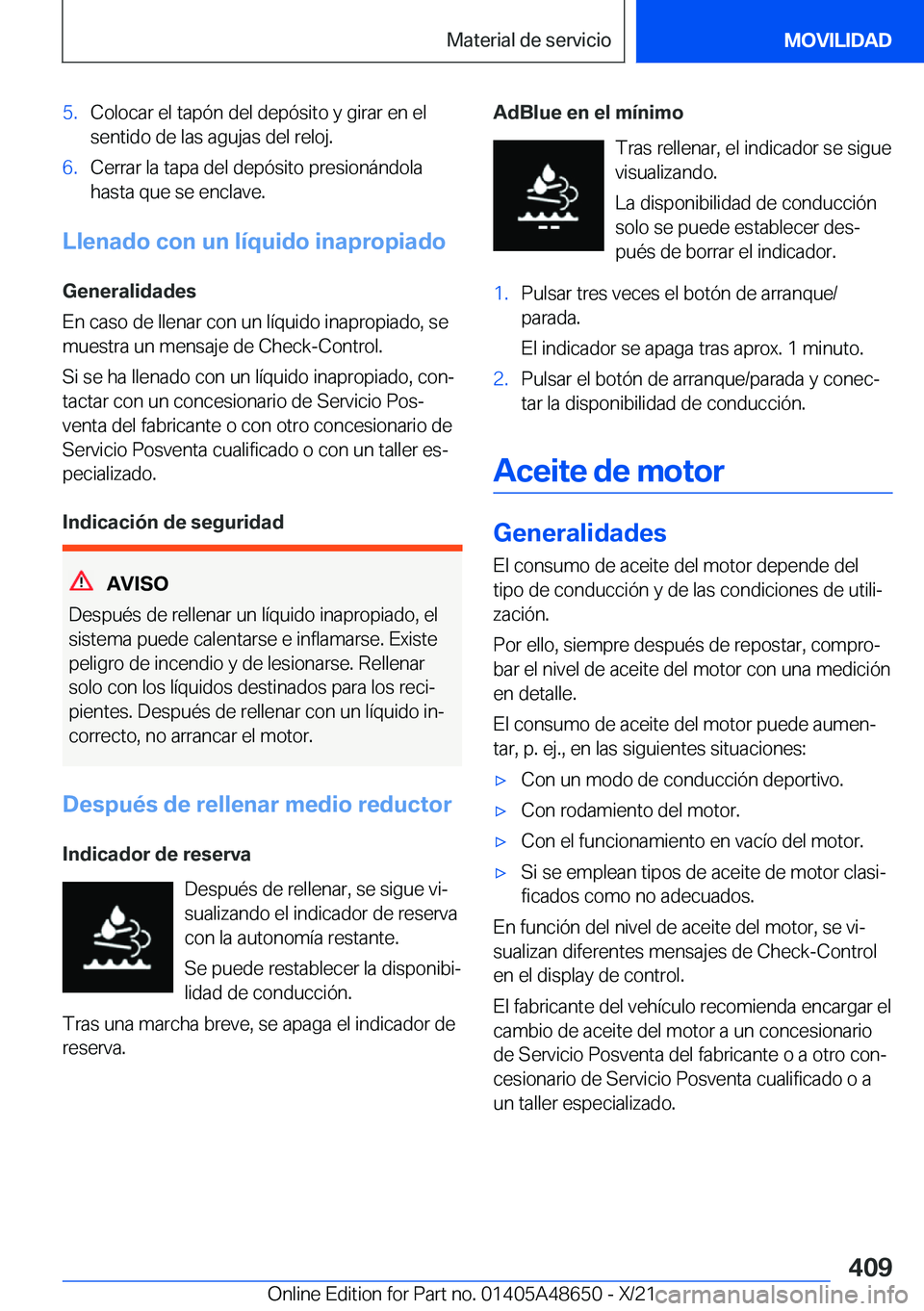 BMW 3 SERIES 2022  Manuales de Empleo (in Spanish) �5�.�C�o�l�o�c�a�r��e�l��t�a�p�