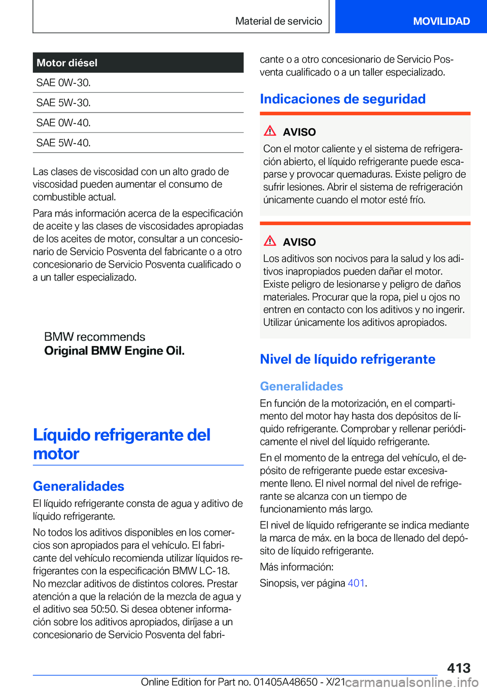 BMW 3 SERIES 2022  Manuales de Empleo (in Spanish) �M�o�t�o�r��d�i�