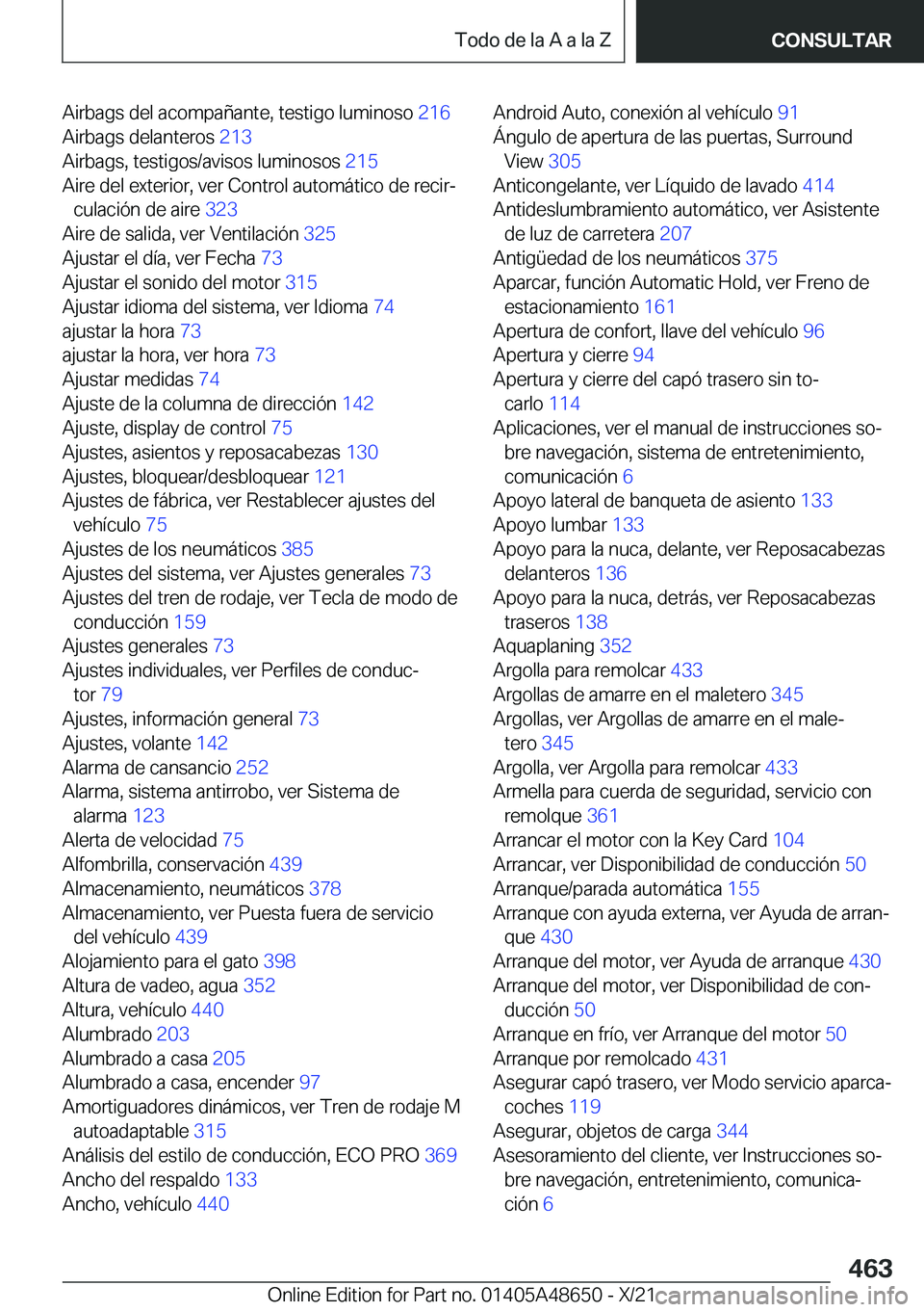 BMW 3 SERIES 2022  Manuales de Empleo (in Spanish) �A�i�r�b�a�g�s��d�e�l��a�c�o�m�p�a�
