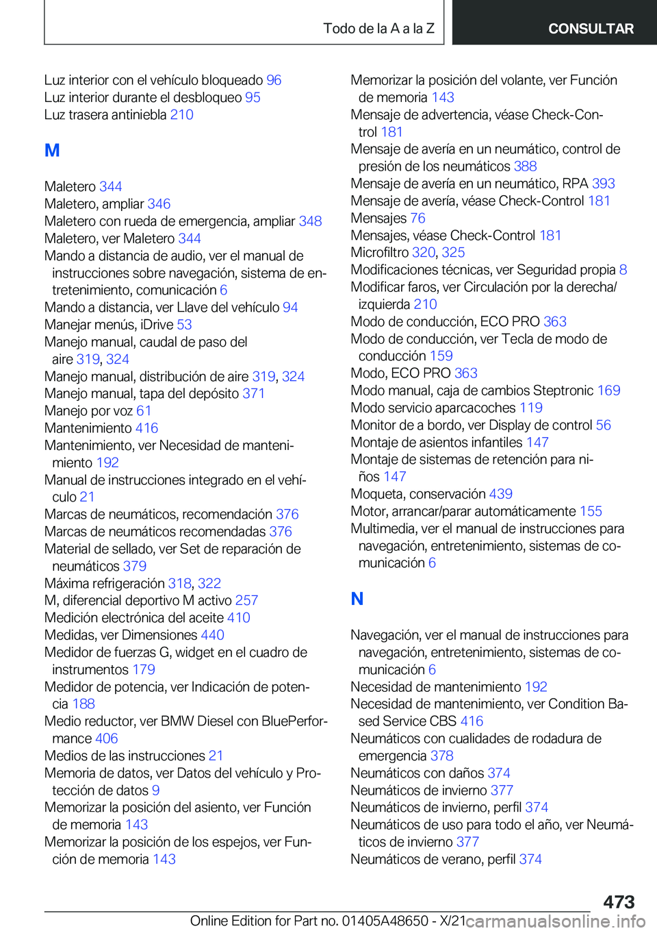 BMW 3 SERIES 2022  Manuales de Empleo (in Spanish) �L�u�z��i�n�t�e�r�i�o�r��c�o�n��e�l��v�e�h�