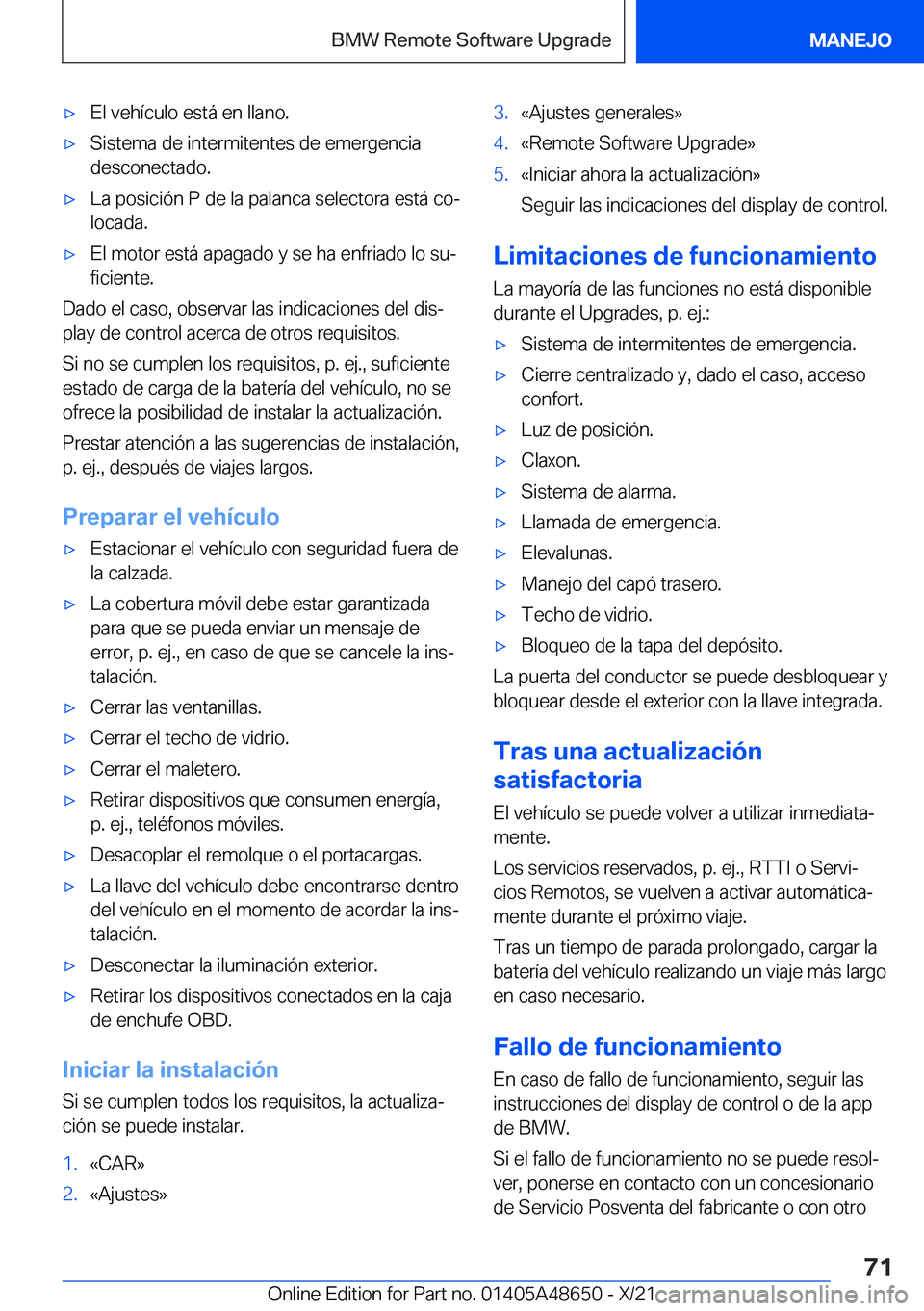 BMW 3 SERIES 2022  Manuales de Empleo (in Spanish) x�E�l��v�e�h�