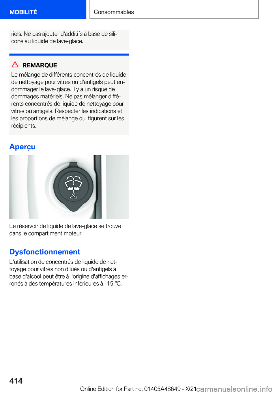 BMW 3 SERIES 2022  Notices Demploi (in French) �r�i�e�l�s�.��N�e��p�a�s��a�j�o�u�t�e�r��d�'�a�d�d�i�t�i�f�s��