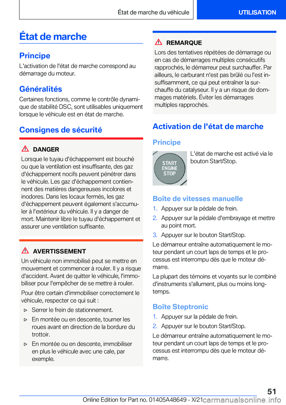 BMW 3 SERIES 2022  Notices Demploi (in French) �