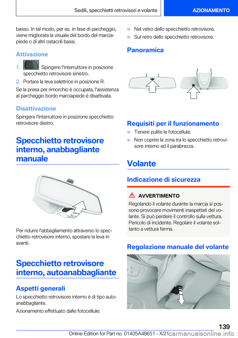BMW 3 SERIES 2022  Libretti Di Uso E manutenzione (in Italian) �b�a�s�s�o�.��I�n��t�a�l��m�o�d�o�,��p�e�r��e�s�.��i�n��f�a�s�e��d�i��p�a�r�c�h�e�g�g�i�o�,
�v�i�e�n�e��m�i�g�l�i�o�r�a�t�a��l�a��v�i�s�u�a�l�e��d�e�l��b�o�r�d�o��d�e�l��m�a�r�c�i�aª