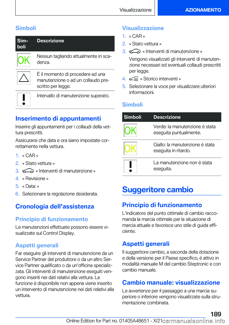 BMW 3 SERIES 2022  Libretti Di Uso E manutenzione (in Italian) �S�i�m�b�o�l�i�S�i�mj
�b�o�l�i�D�e�s�c�r�i�z�i�o�n�e�N�e�s�s�u�n��t�a�g�l�i�a�n�d�o��a�t�t�u�a�l�m�e�n�t�e��i�n��s�c�aª �d�e�n�z�a�.�