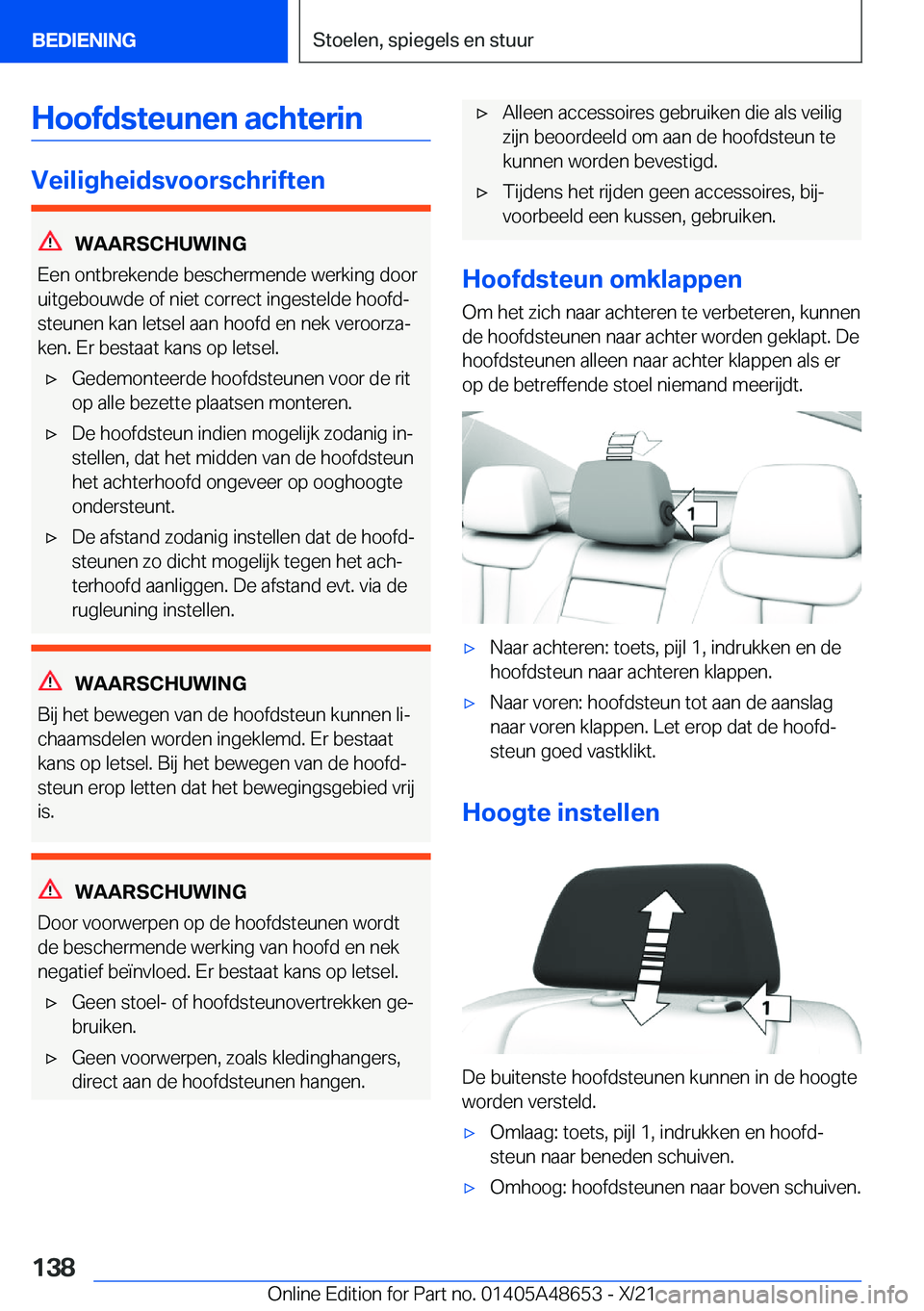 BMW 3 SERIES 2022  Instructieboekjes (in Dutch) �H�o�o�f�d�s�t�e�u�n�e�n��a�c�h�t�e�r�i�n
�V�e�i�l�i�g�h�e�i�d�s�v�o�o�r�s�c�h�r�i�f�t�e�n
�W�A�A�R�S�C�H�U�W�I�N�G
�E�e�n��o�n�t�b�r�e�k�e�n�d�e��b�e�s�c�h�e�r�m�e�n�d�e��w�e�r�k�i�n�g��d�o�o�r
