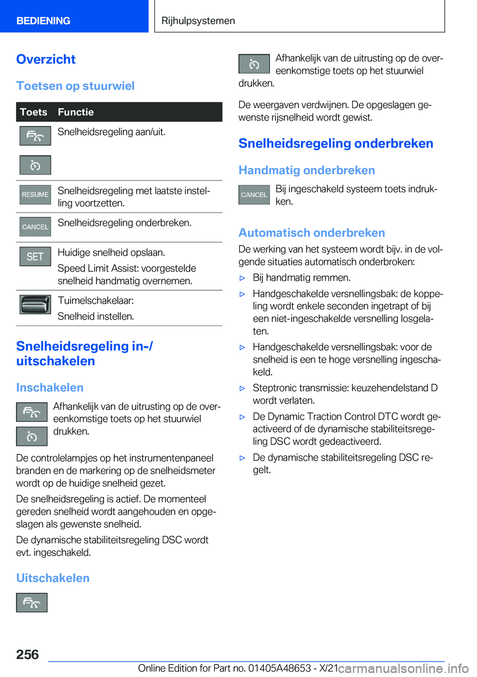 BMW 3 SERIES 2022  Instructieboekjes (in Dutch) �O�v�e�r�z�i�c�h�t�T�o�e�t�s�e�n��o�p��s�t�u�u�r�w�i�e�l�T�o�e�t�s�F�u�n�c�t�i�e�S�n�e�l�h�e�i�d�s�r�e�g�e�l�i�n�g��a�a�n�/�u�i�t�.�S�n�e�l�h�e�i�d�s�r�e�g�e�l�i�n�g��m�e�t��l�a�a�t�s�t�e��i�n�s