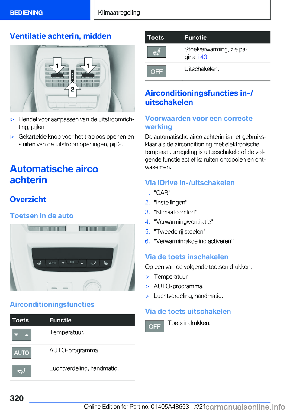 BMW 3 SERIES 2022  Instructieboekjes (in Dutch) �V�e�n�t�i�l�a�t�i�e��a�c�h�t�e�r�i�n�,��m�i�d�d�e�n'x�H�e�n�d�e�l��v�o�o�r��a�a�n�p�a�s�s�e�n��v�a�n��d�e��u�i�t�s�t�r�o�o�m�r�i�c�hj
�t�i�n�g�,��p�i�j�l�e�n��1�.'x�G�e�k�a�r�t�e�l�