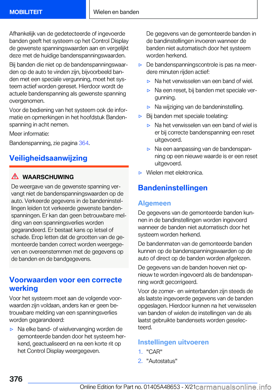 BMW 3 SERIES 2022  Instructieboekjes (in Dutch) �A�f�h�a�n�k�e�l�i�j�k��v�a�n��d�e��g�e�d�e�t�e�c�t�e�e�r�d�e��o�f��i�n�g�e�v�o�e�r�d�e
�b�a�n�d�e�n��g�e�e�f�t��h�e�t��s�y�s�t�e�e�m��o�p��h�e�t��C�o�n�t�r�o�l��D�i�s�p�l�a�y �d�e��g�e�w