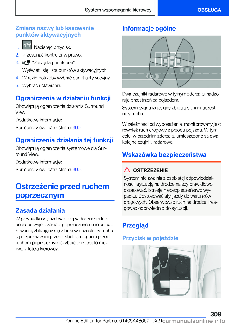 BMW 3 SERIES 2022  Instrukcja obsługi (in Polish) �Z�m�i�a�n�a��n�a�z�w�y��l�u�b��k�a�s�o�w�a�n�i�e
�p�u�n�k�t�
