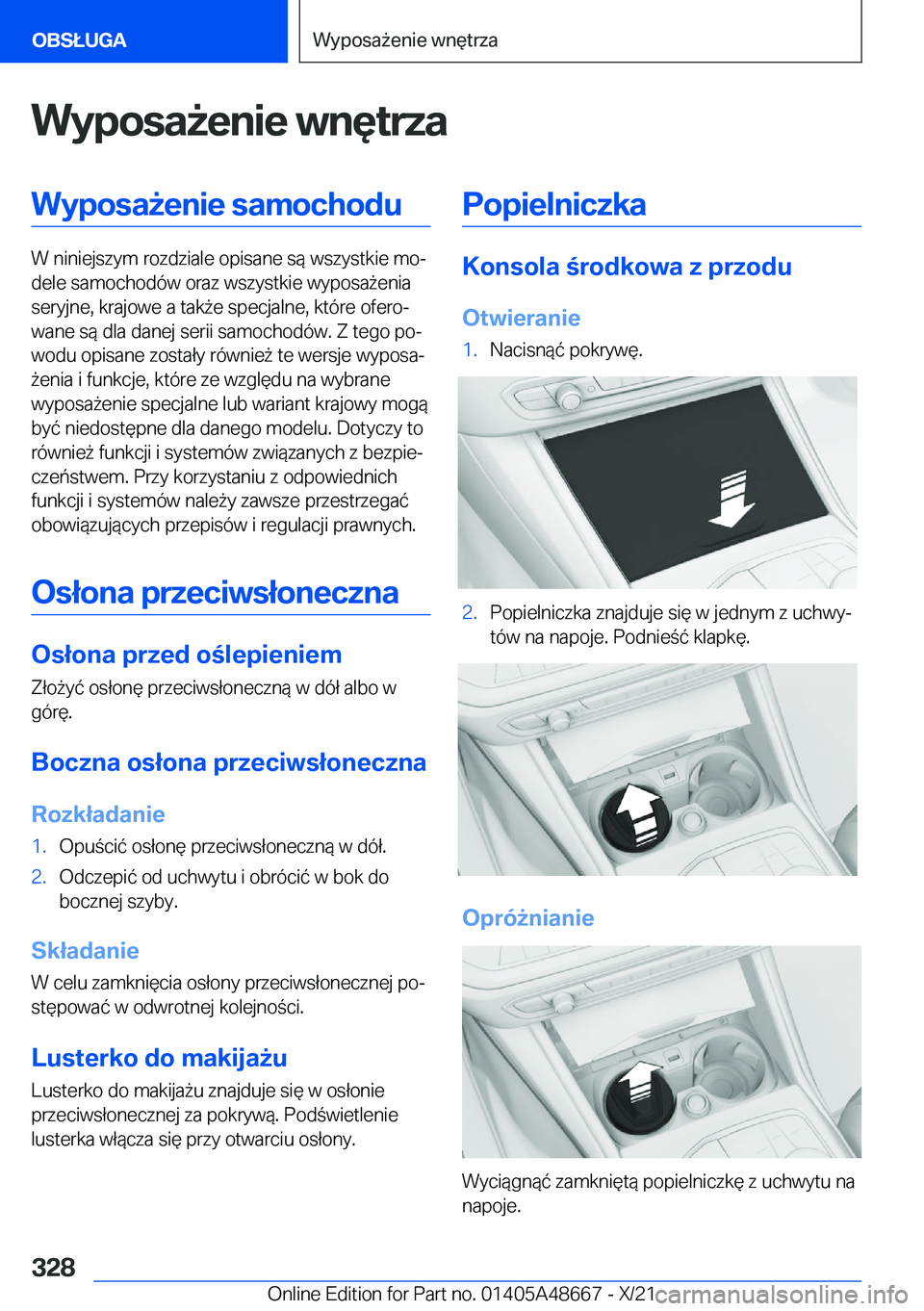 BMW 3 SERIES 2022  Instrukcja obsługi (in Polish) �W�y�p�o�s�a9�e�n�i�e��w�n�