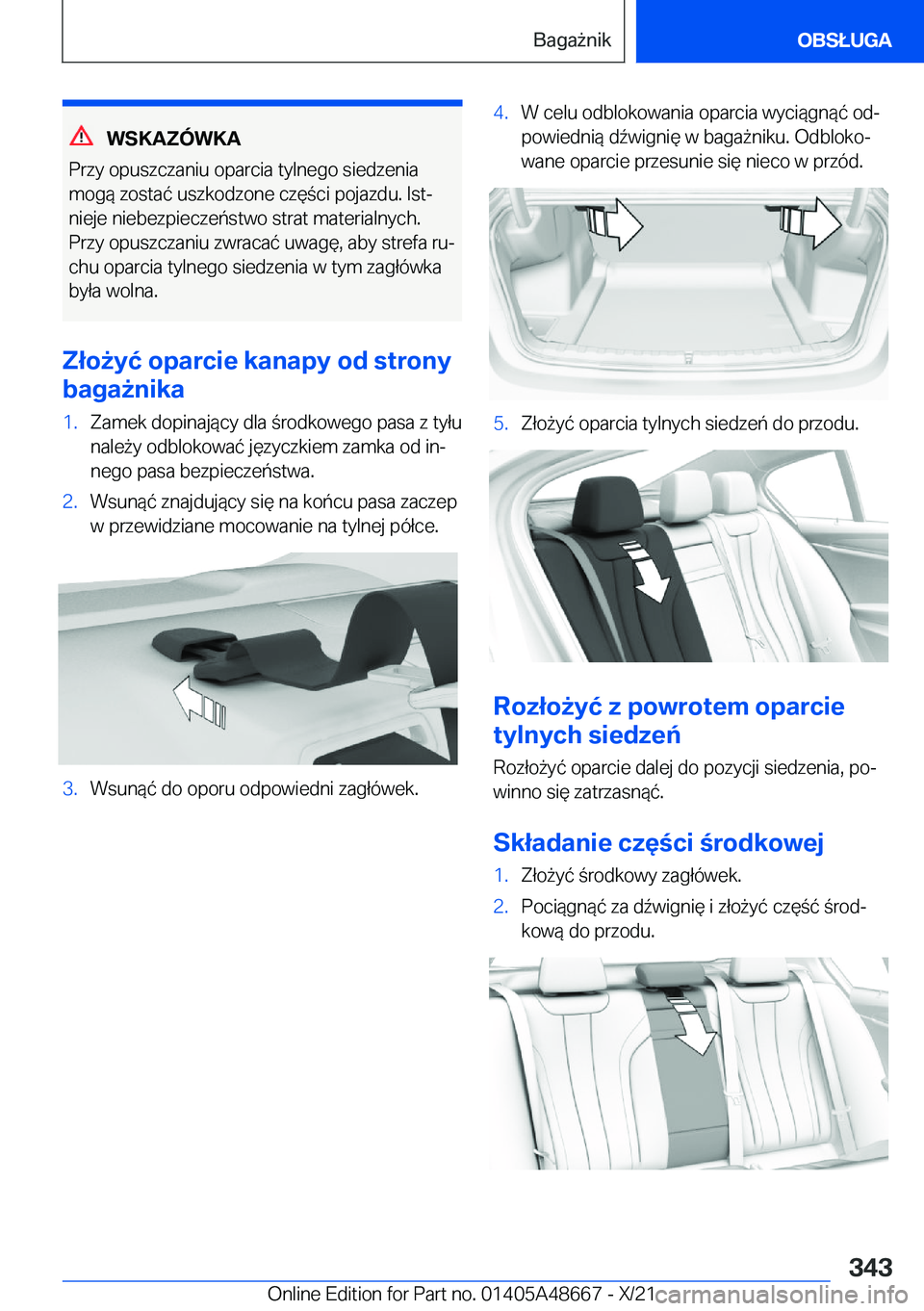 BMW 3 SERIES 2022  Instrukcja obsługi (in Polish) �W�S�K�A�Z�