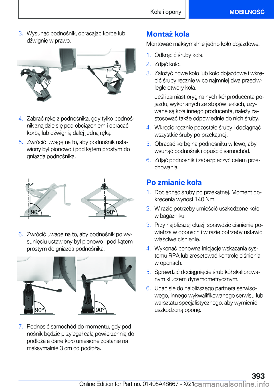 BMW 3 SERIES 2022  Instrukcja obsługi (in Polish) �3�.�W�y�s�u�n�