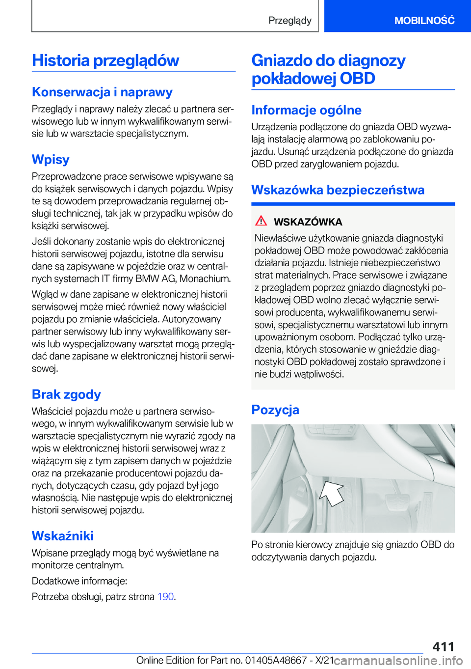 BMW 3 SERIES 2022  Instrukcja obsługi (in Polish) �H�i�s�t�o�r�i�a��p�r�z�e�g�l�ą�d�