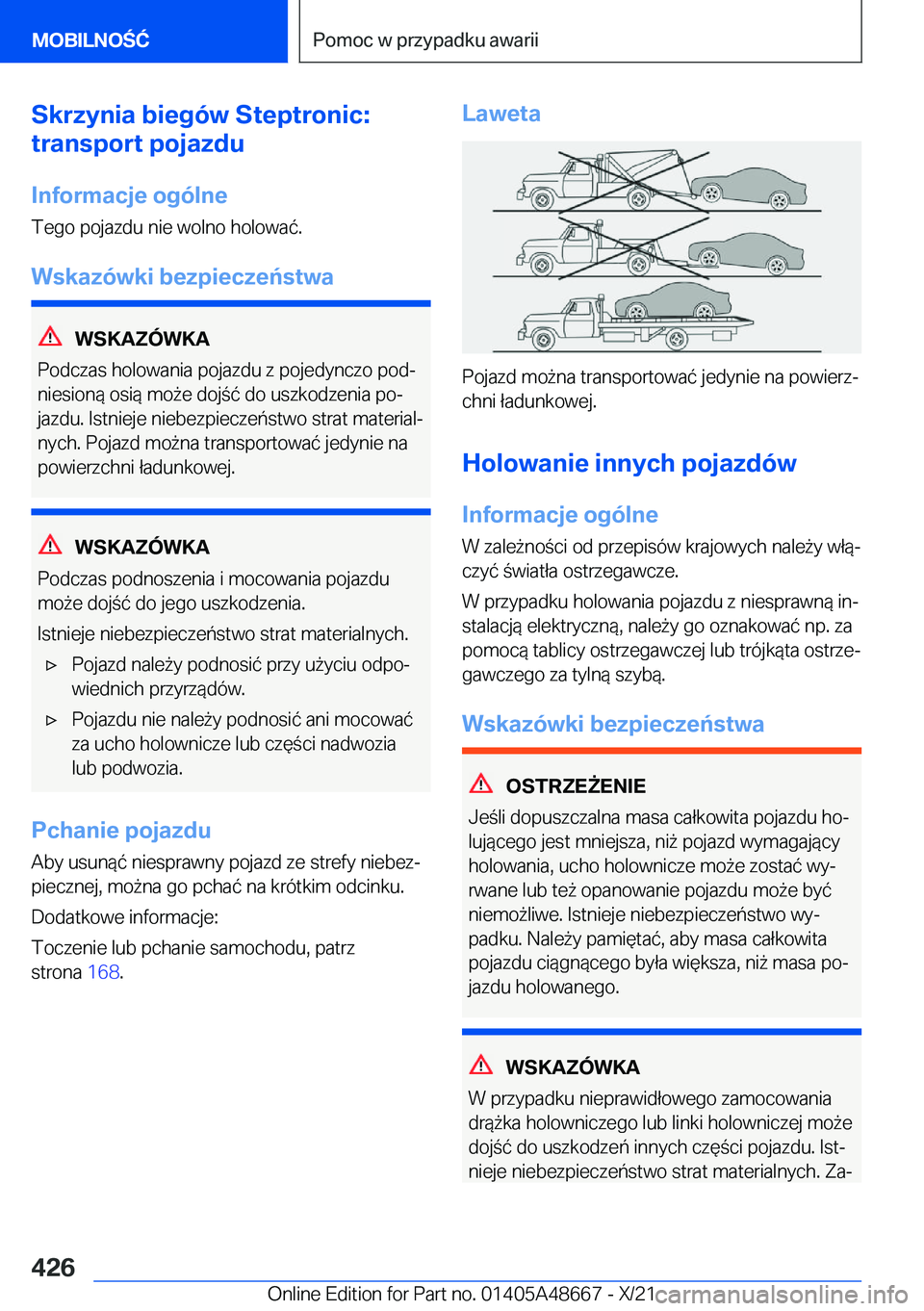 BMW 3 SERIES 2022  Instrukcja obsługi (in Polish) �S�k�r�z�y�n�i�a��b�i�e�g�