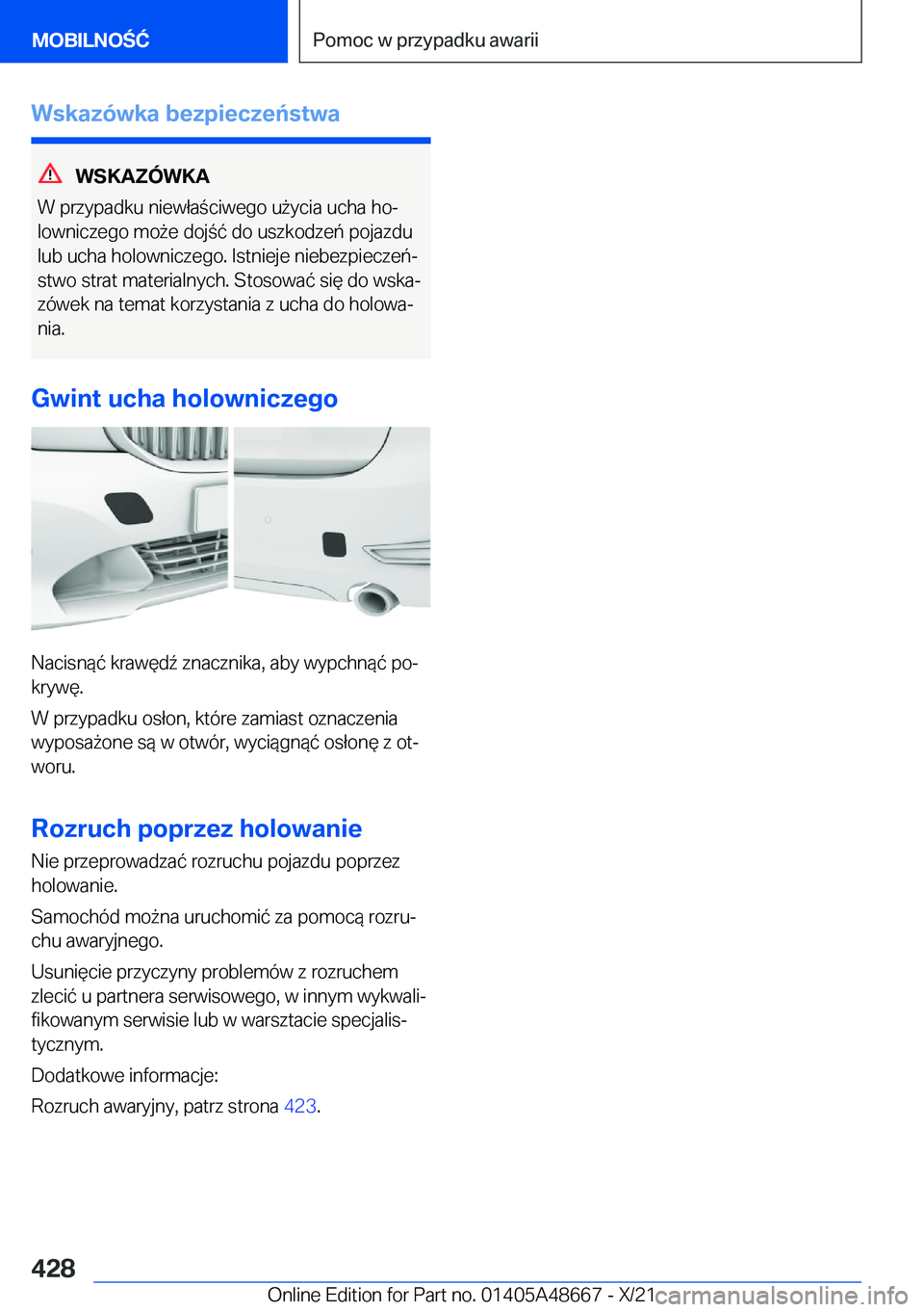 BMW 3 SERIES 2022  Instrukcja obsługi (in Polish) �W�s�k�a�z�