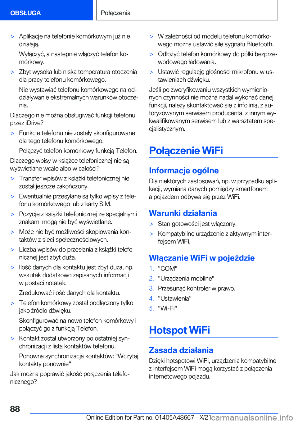 BMW 3 SERIES 2022  Instrukcja obsługi (in Polish) 'x�A�p�l�i�k�a�c�j�e��n�a��t�e�l�e�f�o�n�i�e��k�o�m�
