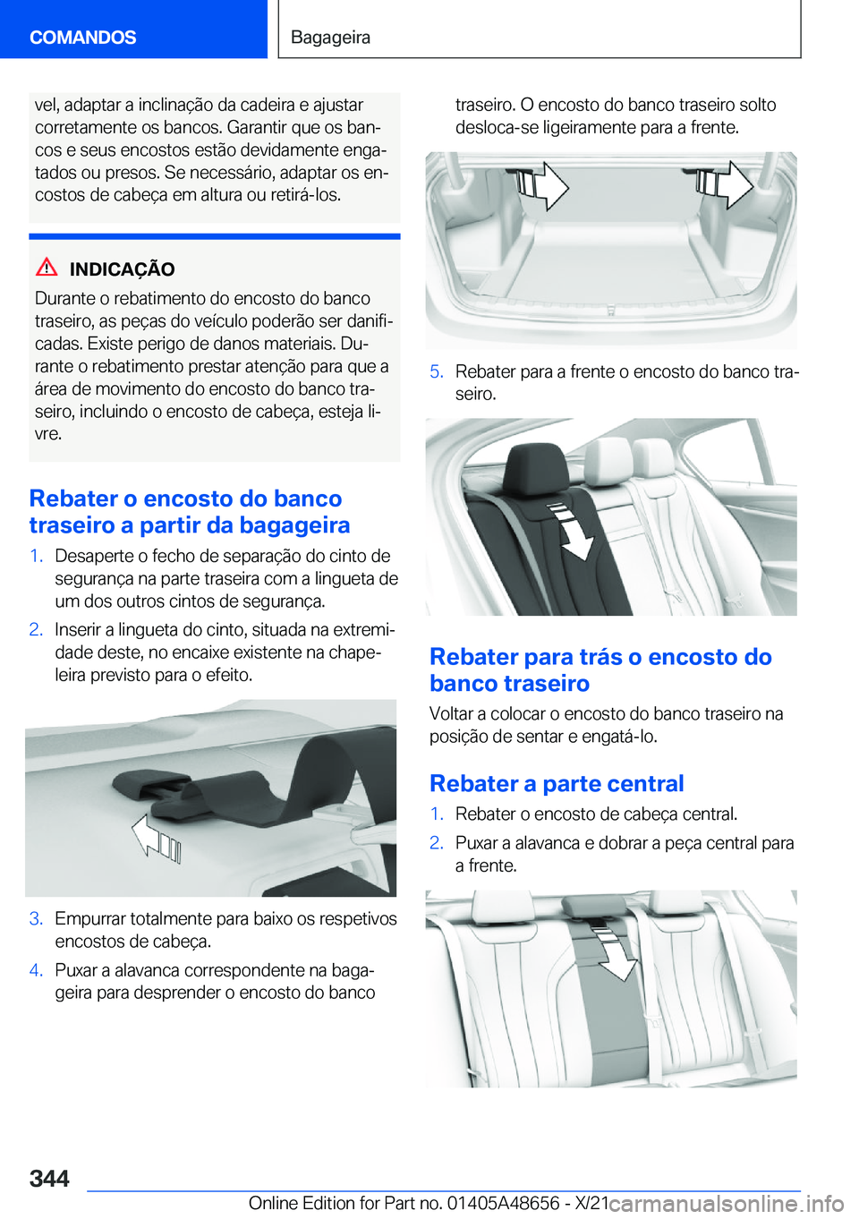 BMW 3 SERIES 2022  Manual do condutor (in Portuguese) �v�e�l�,��a�d�a�p�t�a�r��a��i�n�c�l�i�n�a�