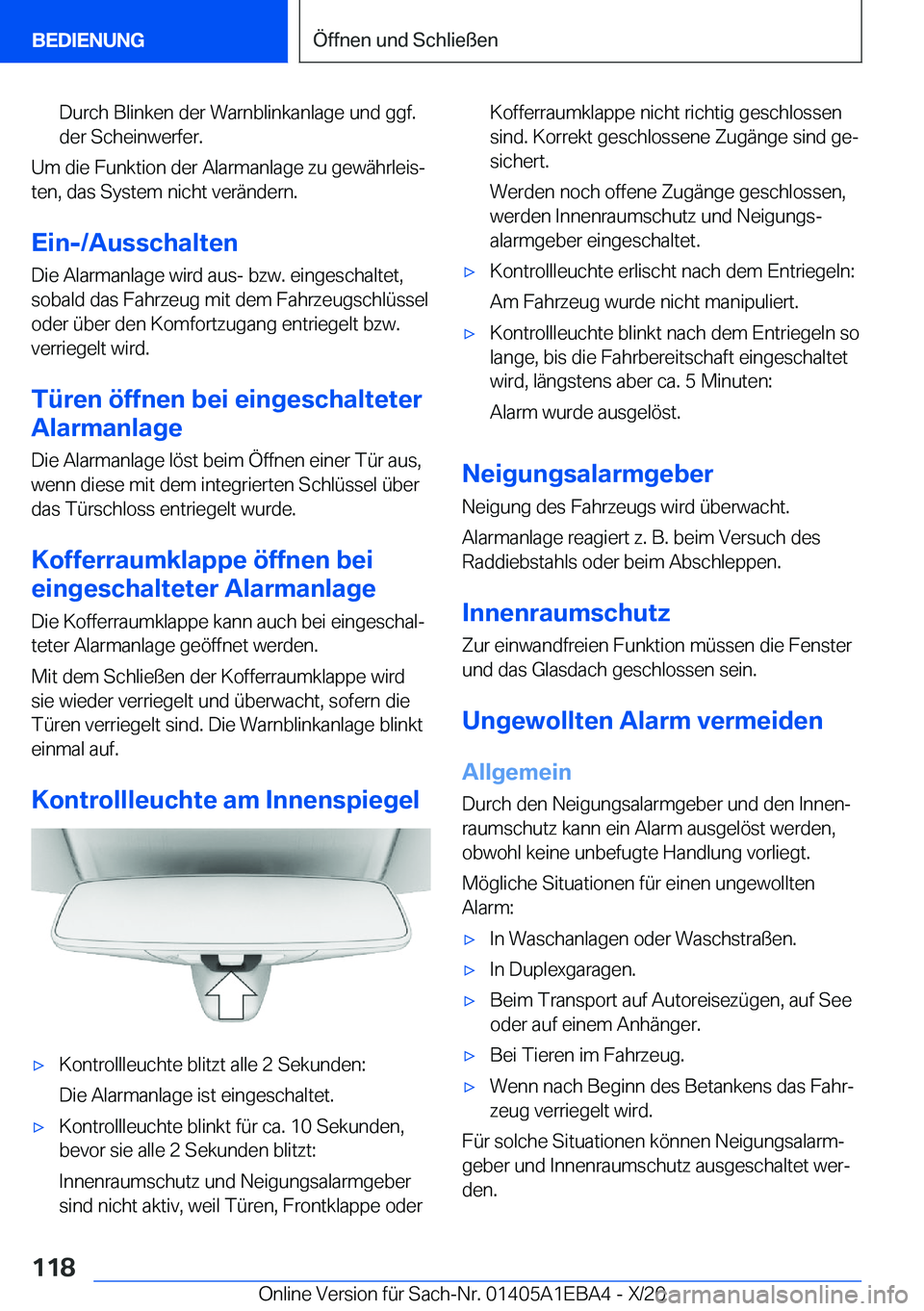 BMW 3 SERIES 2021  Betriebsanleitungen (in German) �D�u�r�c�h��B�l�i�n�k�e�n��d�e�r��W�a�r�n�b�l�i�n�k�a�n�l�a�g�e��u�n�d��g�g�f�.
�d�e�r��S�c�h�e�i�n�w�e�r�f�e�r�.
�U�m��d�i�e��F�u�n�k�t�i�o�n��d�e�r��A�l�a�r�m�a�n�l�a�g�e��z�u��g�e�w�