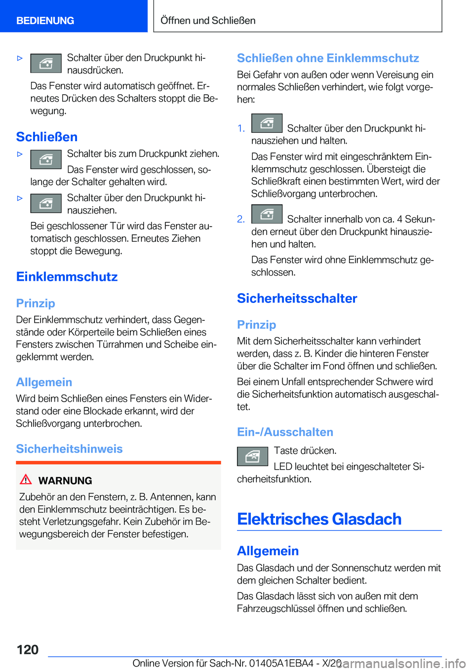 BMW 3 SERIES 2021  Betriebsanleitungen (in German) x�S�c�h�a�l�t�e�r��